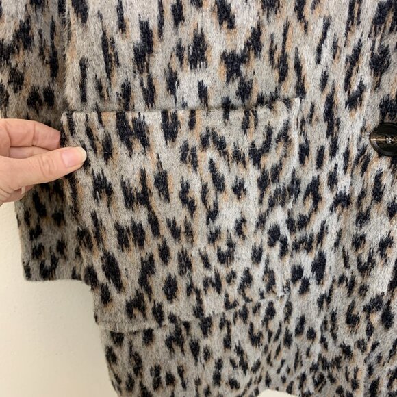 Maurices Womens M NEW Faux Fur Coat Jacket Blazer Animal Print Mobwife Old Money - Picture 7 of 15